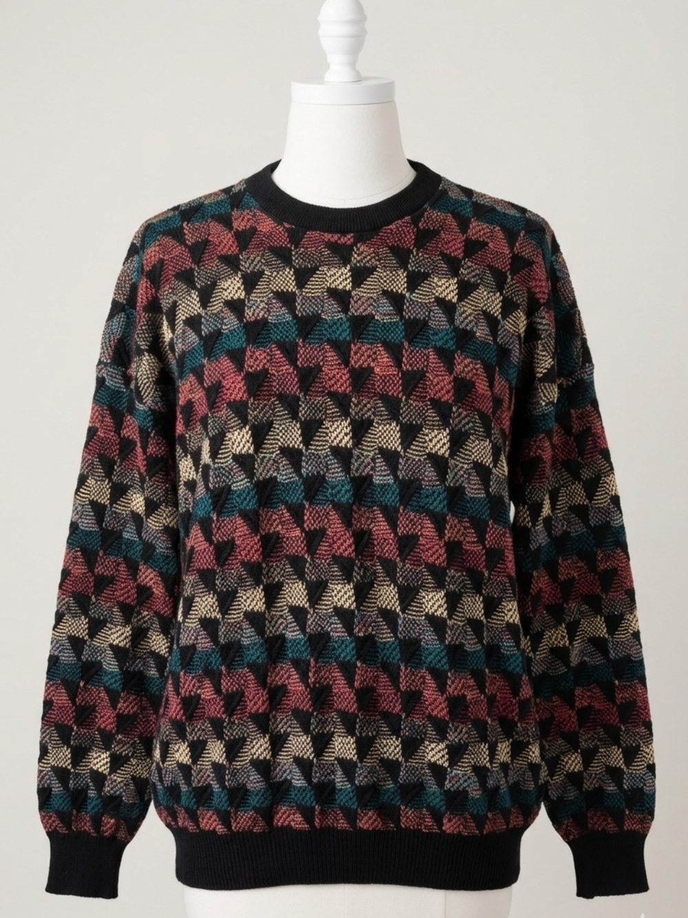 Tundra Canada Vintage 90s Textured Knit Sweater Oversized Made in Canada Size M